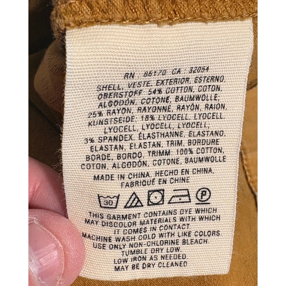 Pilcro and the Letterpress Anthropologie Button‎ Front Cargo Skirt Ochre Sz 00 - Picture 6 of 7